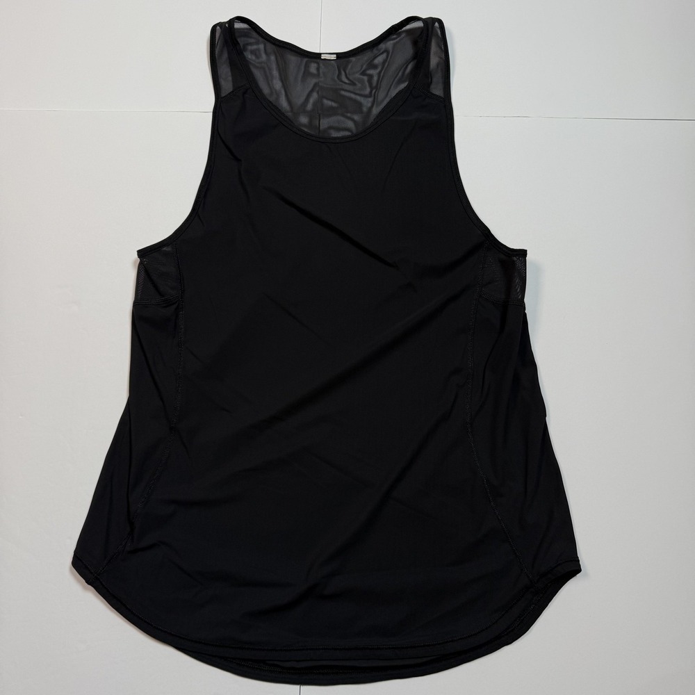 Lululemon Tank Top Womens Medium Black Alchemy Mesh Racerback Athletic Workout